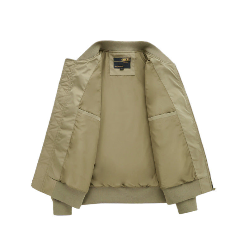 Herren funktionale Bomberjacke mit Reißverschluss und praktischem Innenfutter Aliams