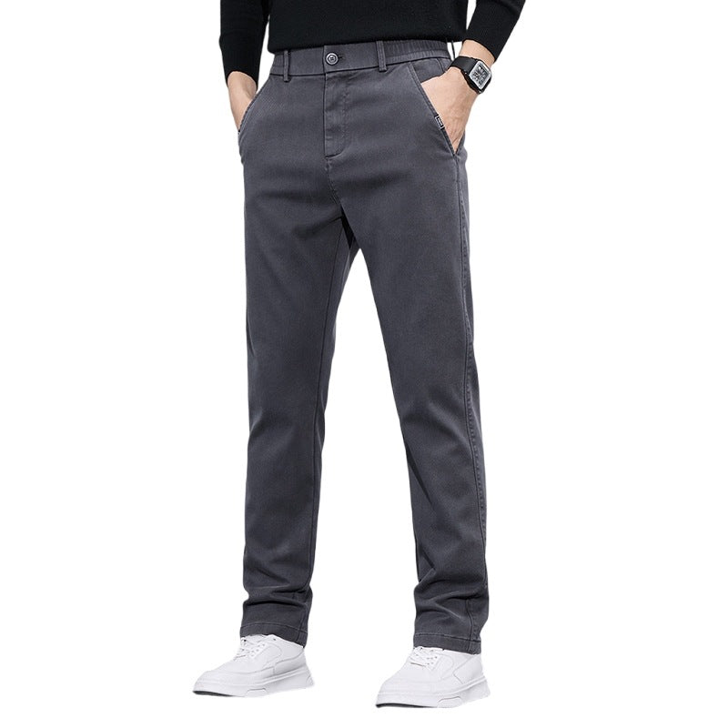 Herren elegante Chino-Pants mit slim-fit Schnitt und vielseitigen Taschen Aliams
