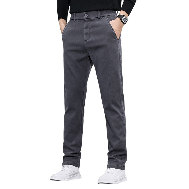 Herren elegante Chino-Pants mit slim-fit Schnitt und vielseitigen Taschen Aliams
