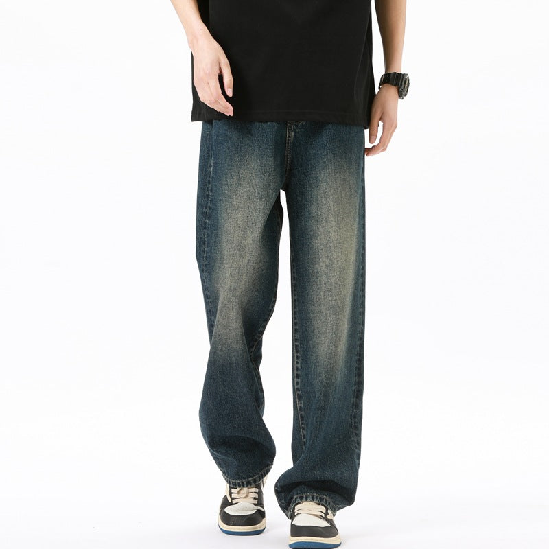 Herren weite Jeans mit lässigem Schnitt Aliams