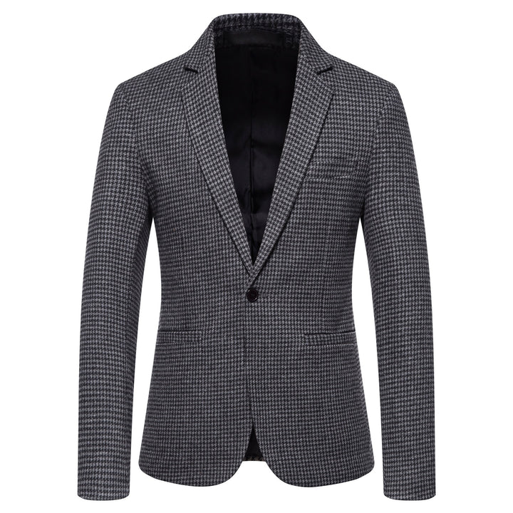 Herren eleganter Blazer mit modernem Schachbrettmuster Aliams