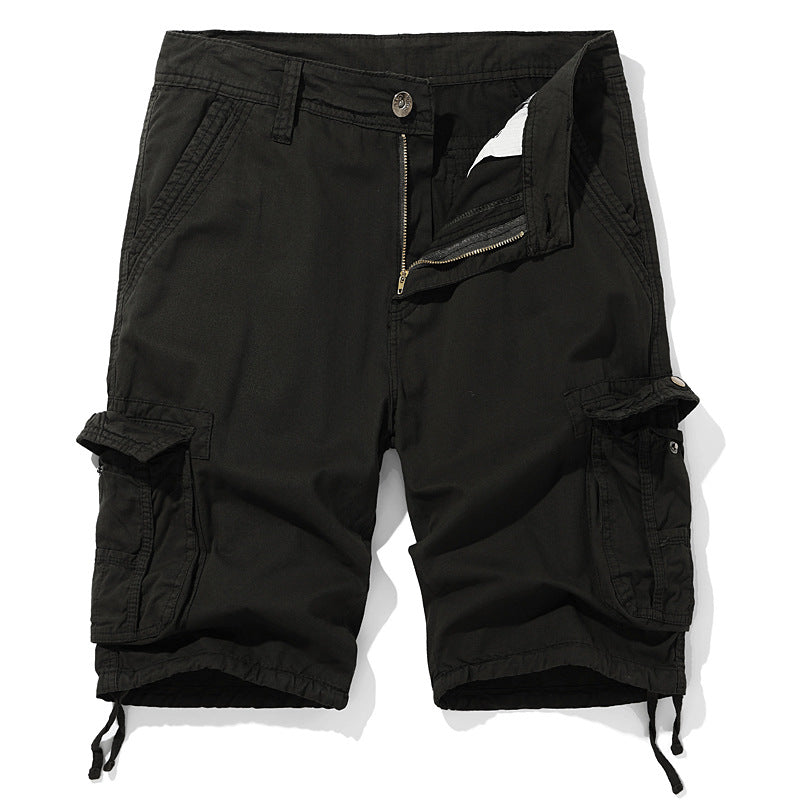 Herren Cargo-Shorts mit praktischen Taschen und verstellbarem Kordelzug Aliams