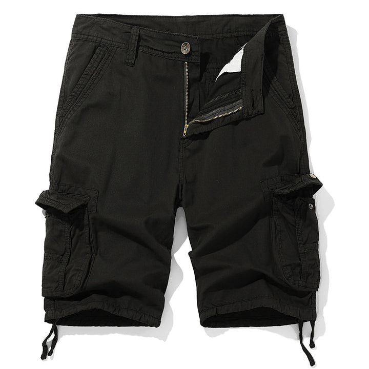 Herren Cargo-Shorts mit praktischen Taschen und verstellbarem Kordelzug Aliams