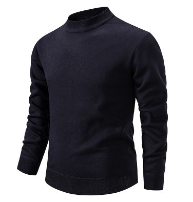 Herren Hochwertiger Strickpullover mit modernem Stehkragen Aliams