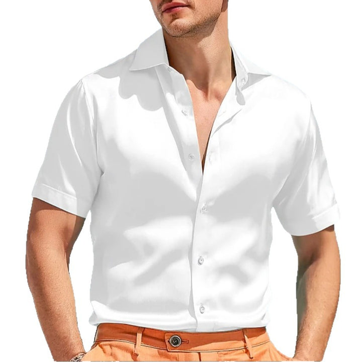 Herren Kurzarmhemd aus hochwertigem, leichtem Material mit frischem Schnitt Aliams