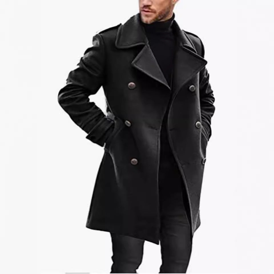 Herren eleganter und leichter Frühlingstrenchcoat Aliams