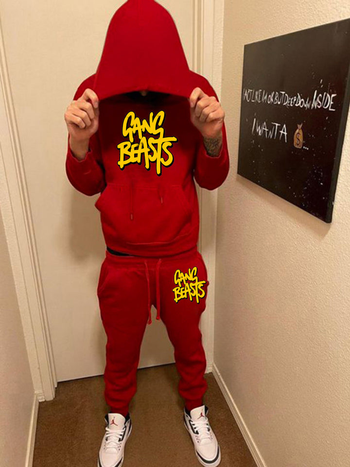 Herren Trainingsanzug mit auffälligem Grafikdruck Aliams