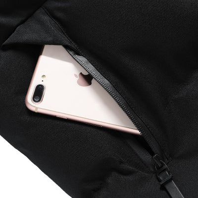 Herren isolierte Steppjacke mit praktischer Kapuze Aliams