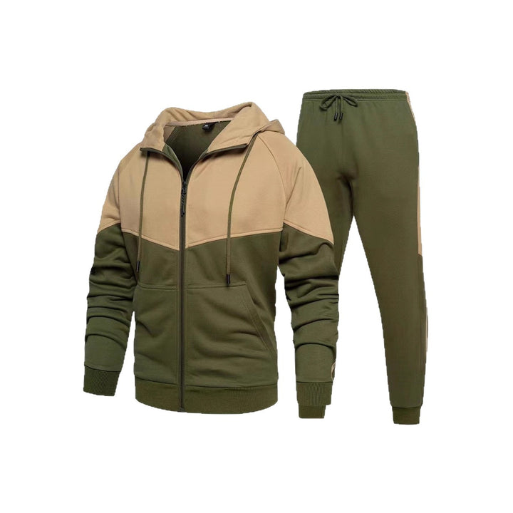 Herren Sportliche Fleece-Jogginganzug Aliams