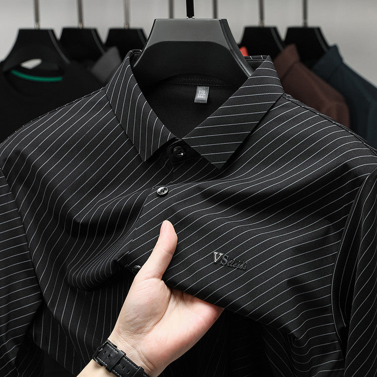 Herren klassisches Streifenhemd Aliams