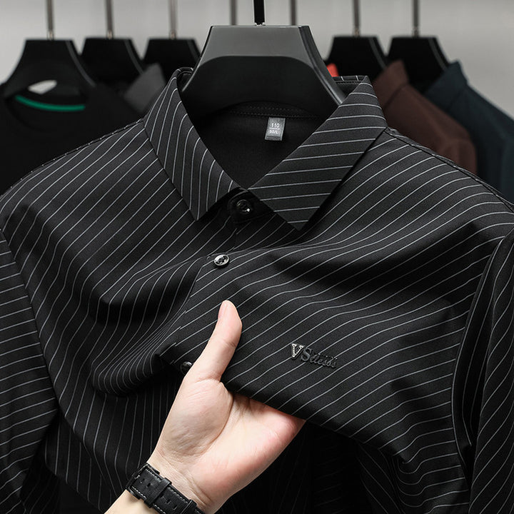 Herren klassisches Streifenhemd Aliams