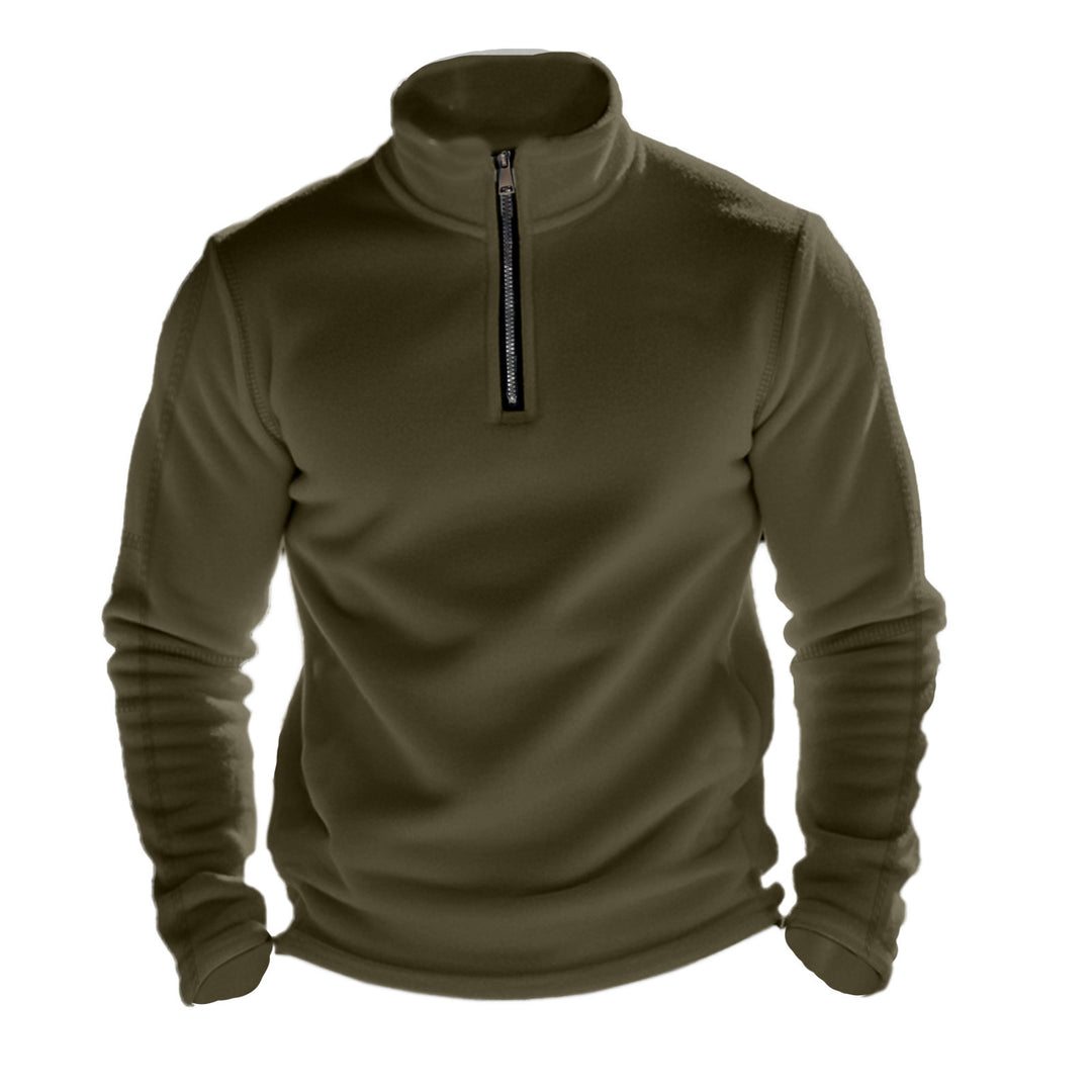 Herren Fleece Pullover mit halbem Reißverschluss Aliams