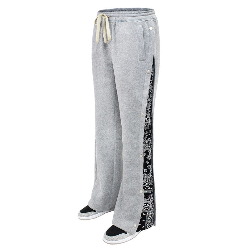 Herren Bequeme Freizeithosen mit Bandana-Muster Aliams