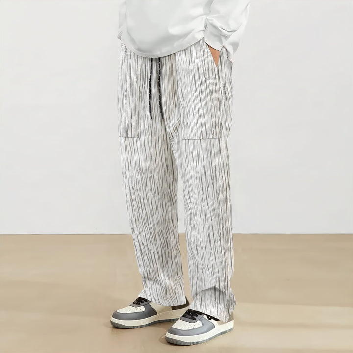 Herren Bequeme Freizeithose mit elastischem Bund und praktischen Seitentaschen Aliams