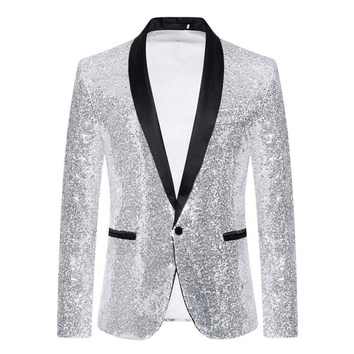 Herren Glitzernder Pailletten Blazer Aliams