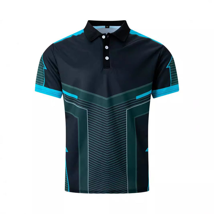 Herren Sportliches Polohemd mit modernem Grafikdesign Aliams