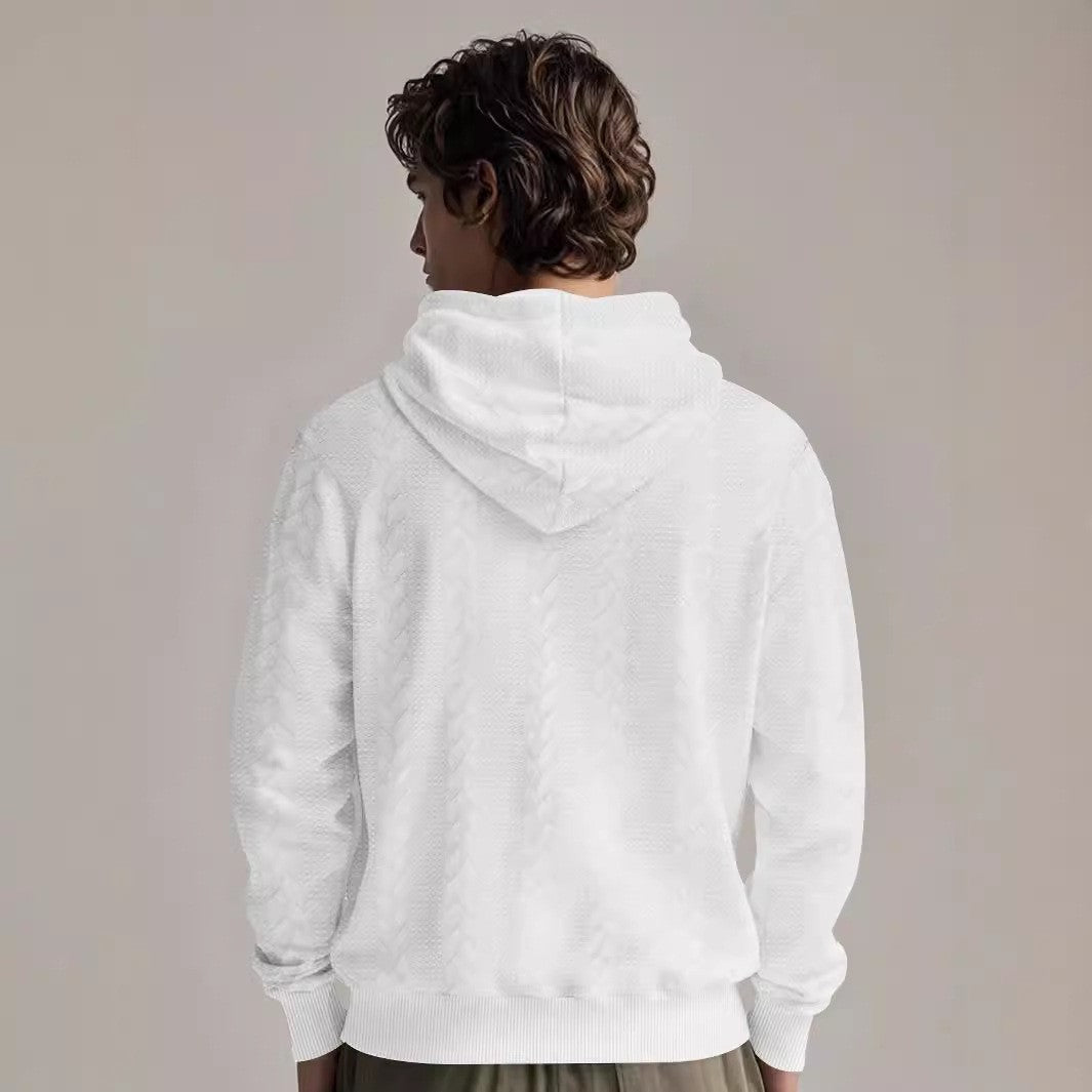 Herren Kapuzenpullover aus weichem Fleece mit strukturiertem Design Aliams