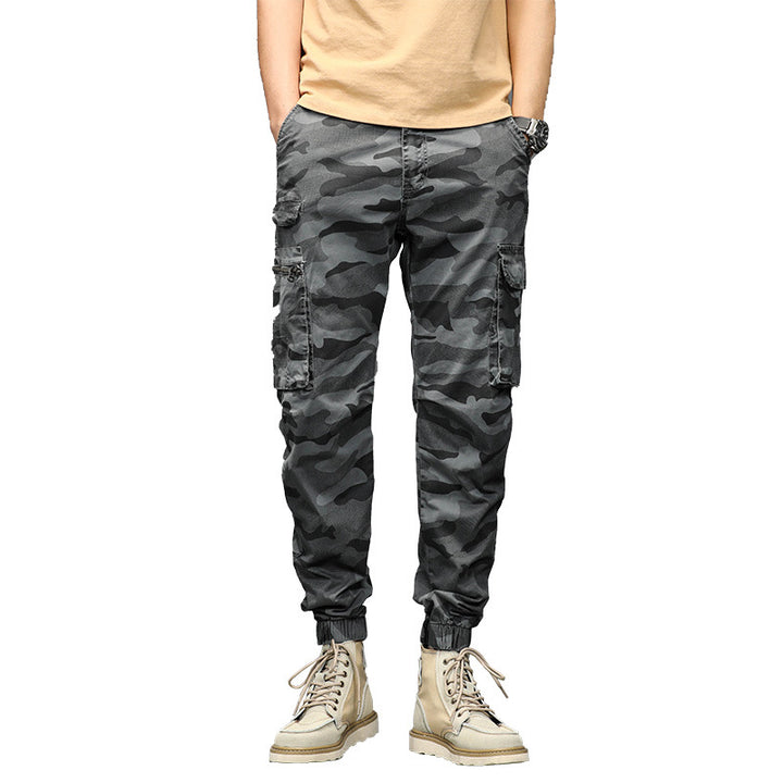 Herren Cargo-Hosen mit mehreren praktischen Taschen und elastischem Bund Aliams