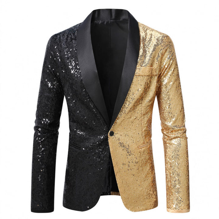 Herren Glamouröser Pailletten-Blazer Aliams 1761379511