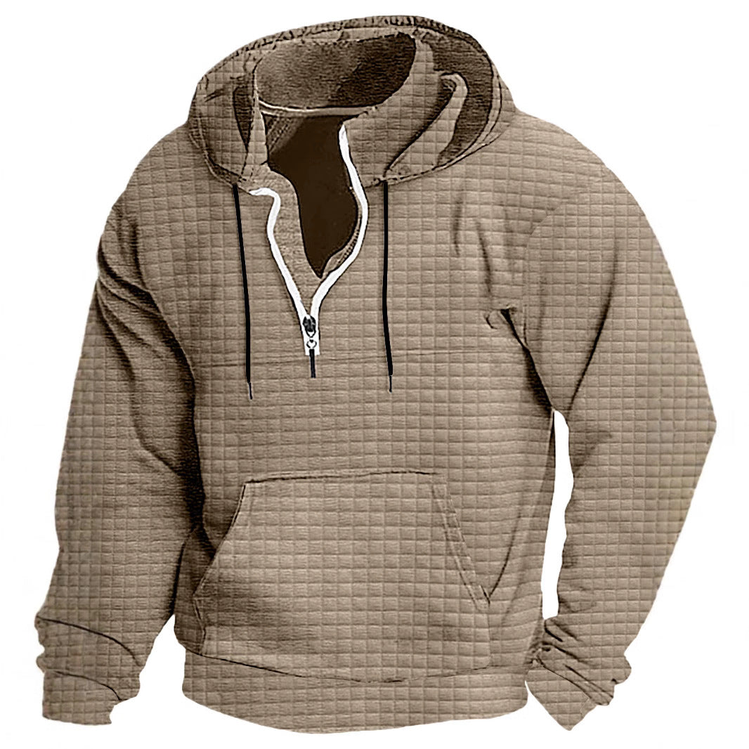 Herren Kapuzenpullover mit strukturiertem Design und praktischem Reißverschluss Aliams
