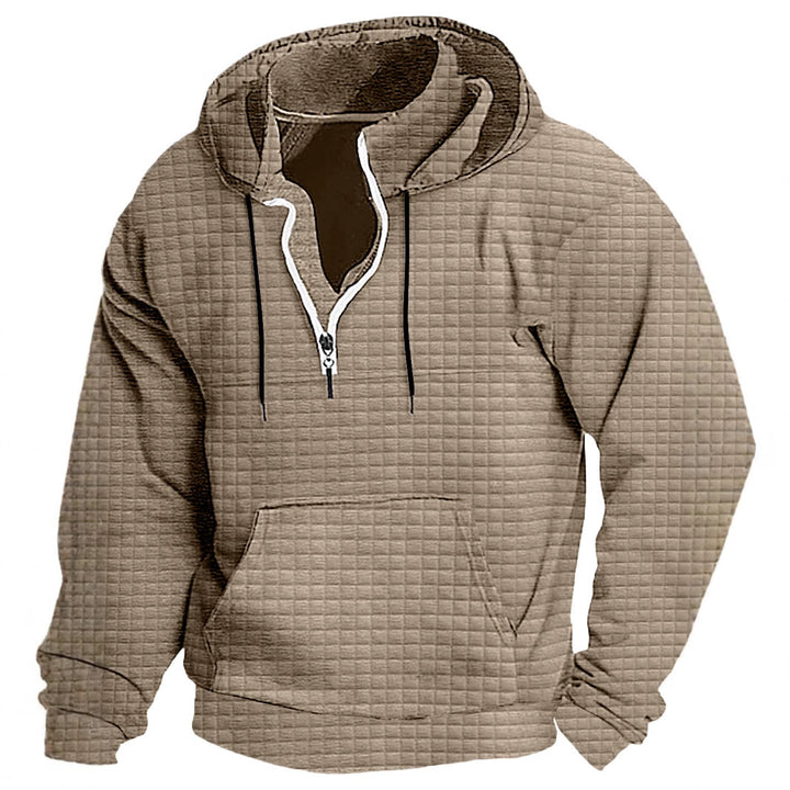 Herren Kapuzenpullover mit strukturiertem Design und praktischem Reißverschluss Aliams