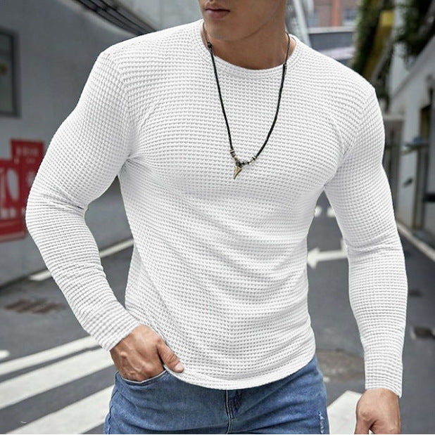 Herren vielseitiges Langarmshirt im strukturierten Design Aliams