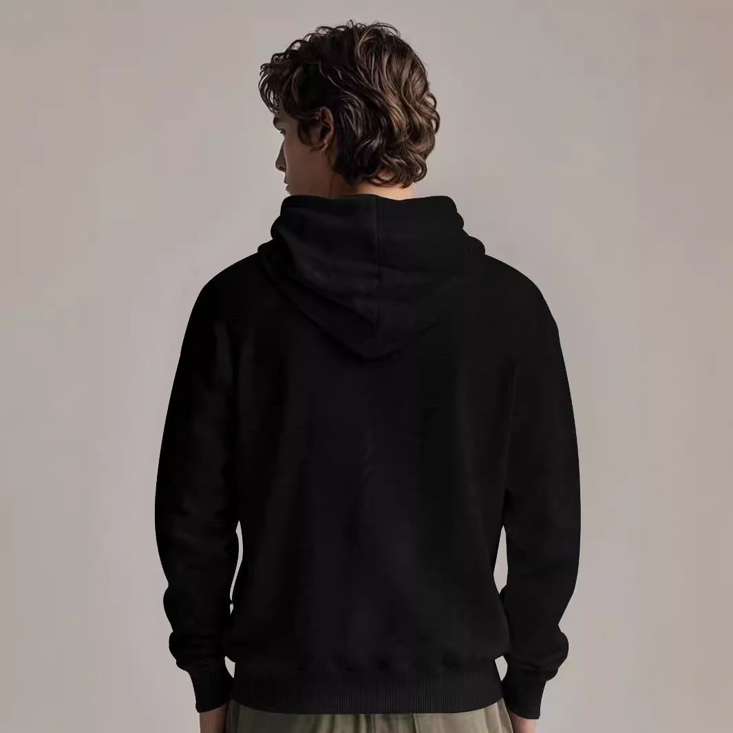 Herren Kapuzenpullover aus weichem Fleece mit strukturiertem Design Aliams