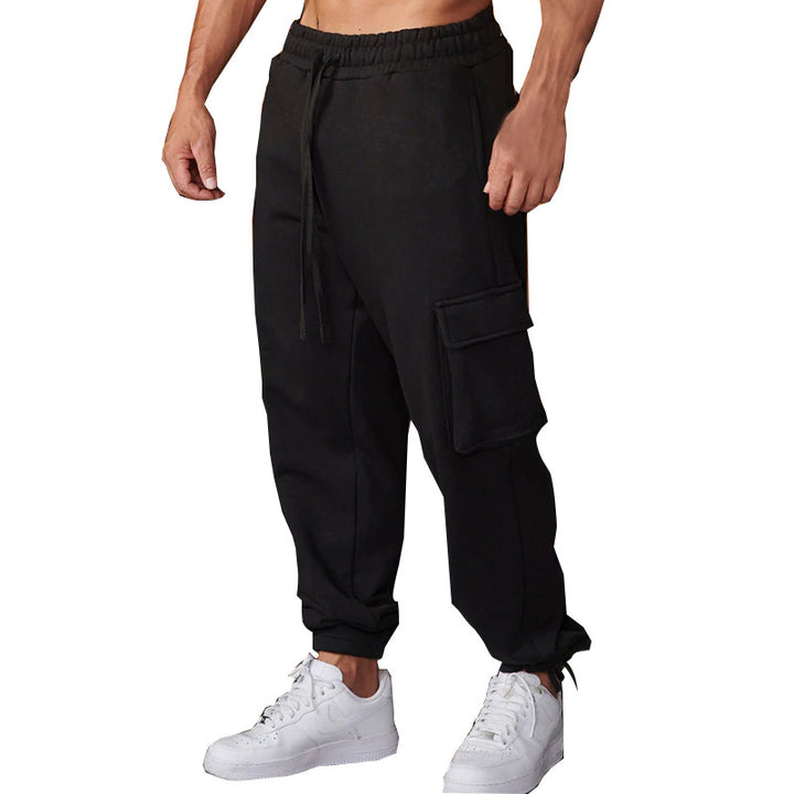 Herren Cargo-Jogginghose mit elastischem Bund und multifunktionalen Taschen Aliams 1754373381