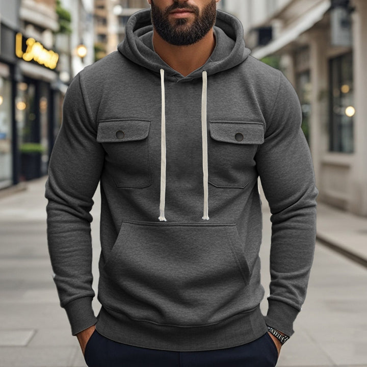 Herren Hoodie mit praktischen Taschen und modernem Design Aliams