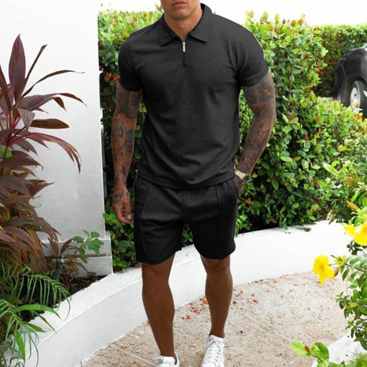 Herren Poloshirt und Shorts Set Aliams