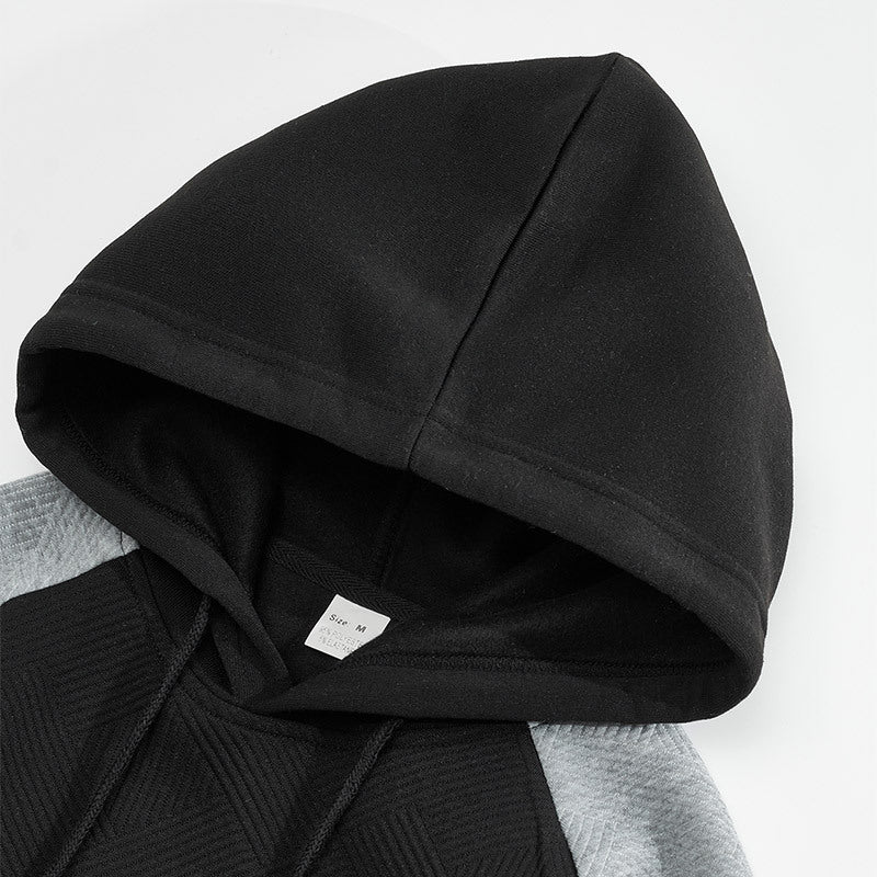 Herren sportlicher Hoodie mit strukturiertem Design und praktischen Taschen Aliams