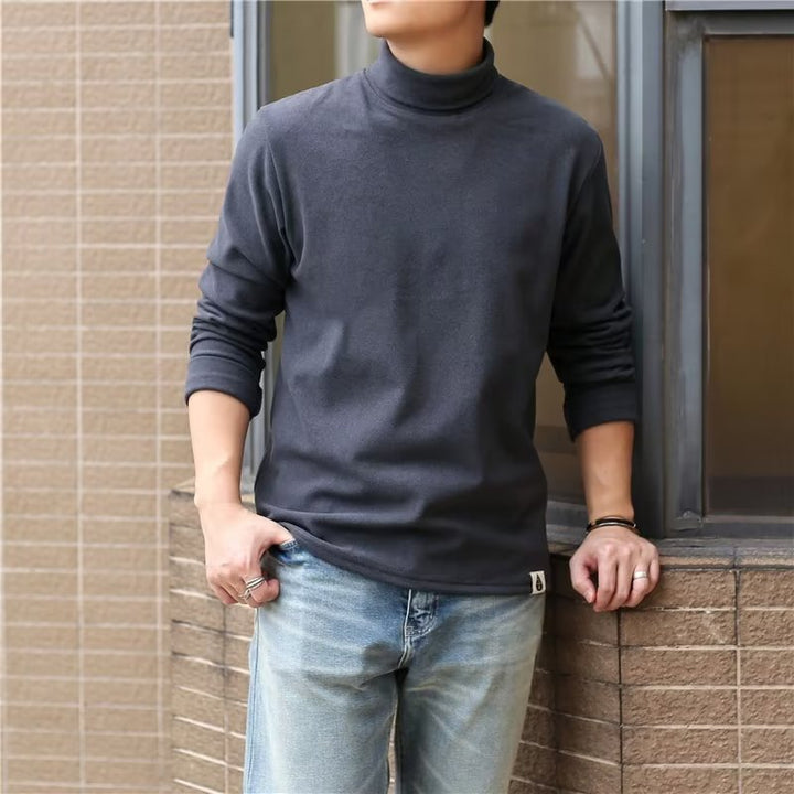 Herren Hochkragenpullover aus weichem Material Aliams