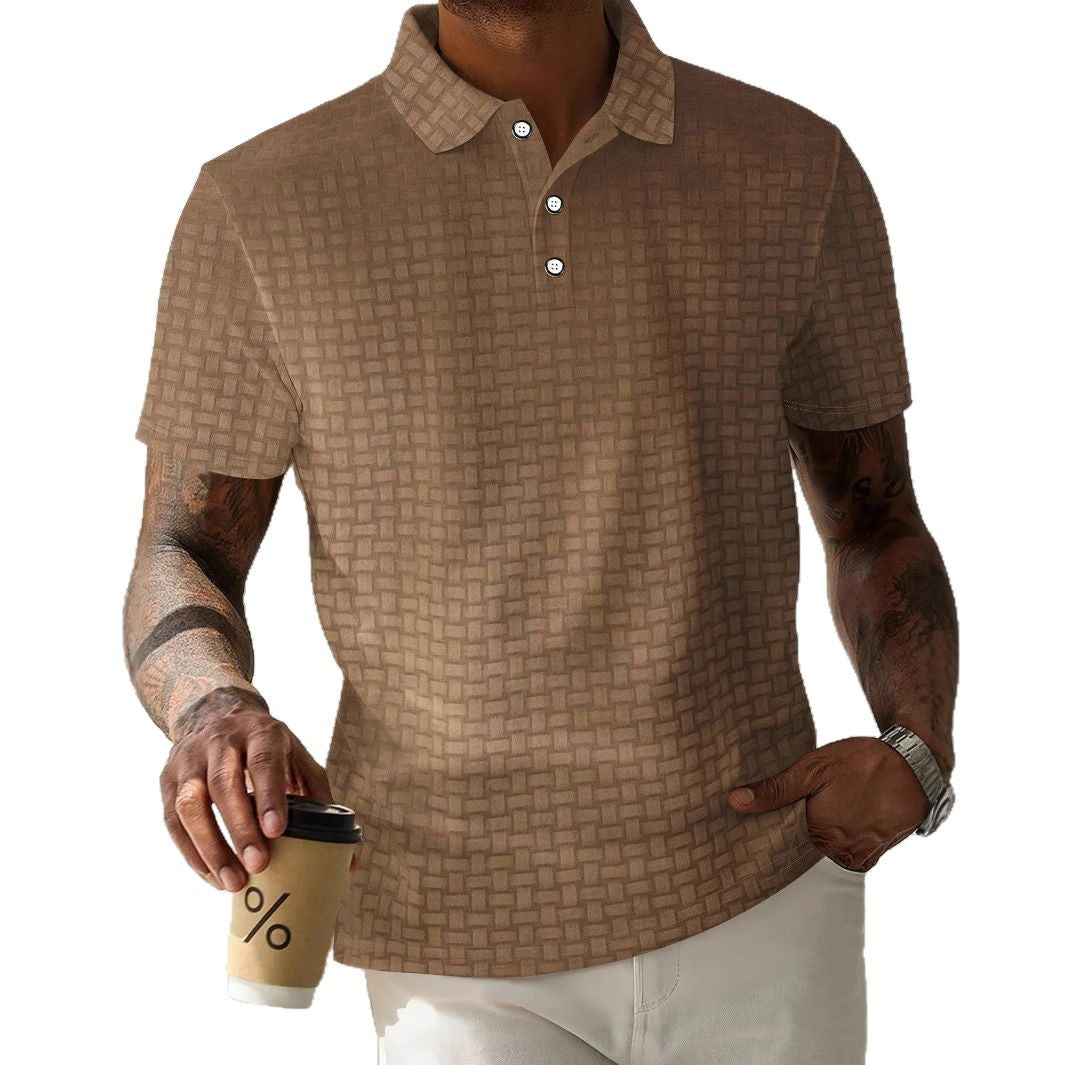 Herren stilvolles Poloshirt mit modernen strukturierten Details Aliams