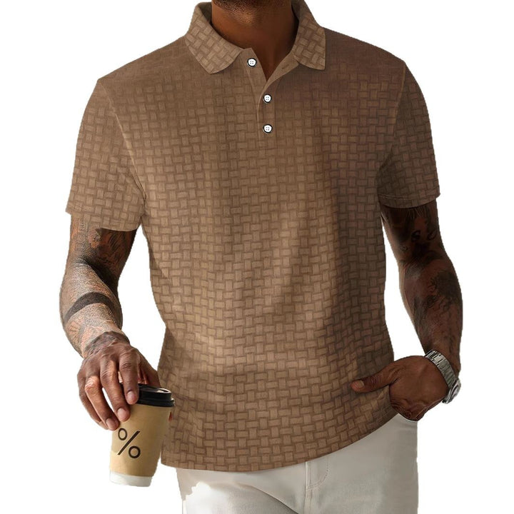 Herren stilvolles Poloshirt mit modernen strukturierten Details Aliams