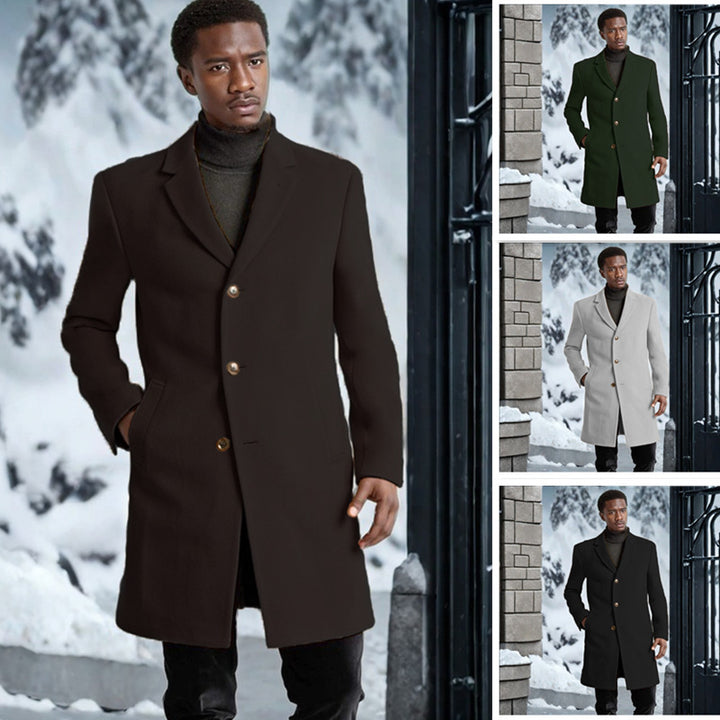 Herren eleganter Langmantel Aliams