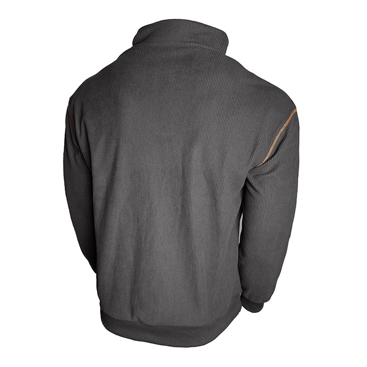 Herren Stepppullover mit modernem Kragen Aliams