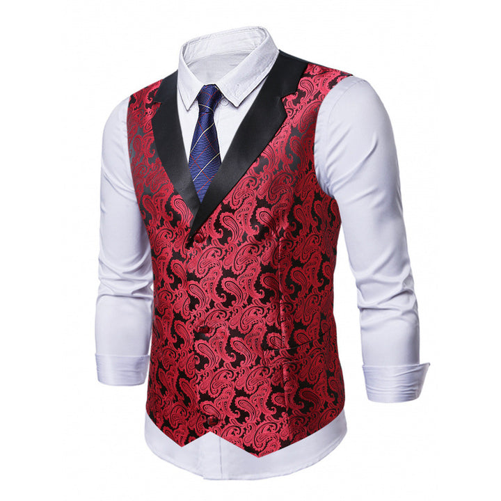 Herren Glamouröse Satinweste Aliams