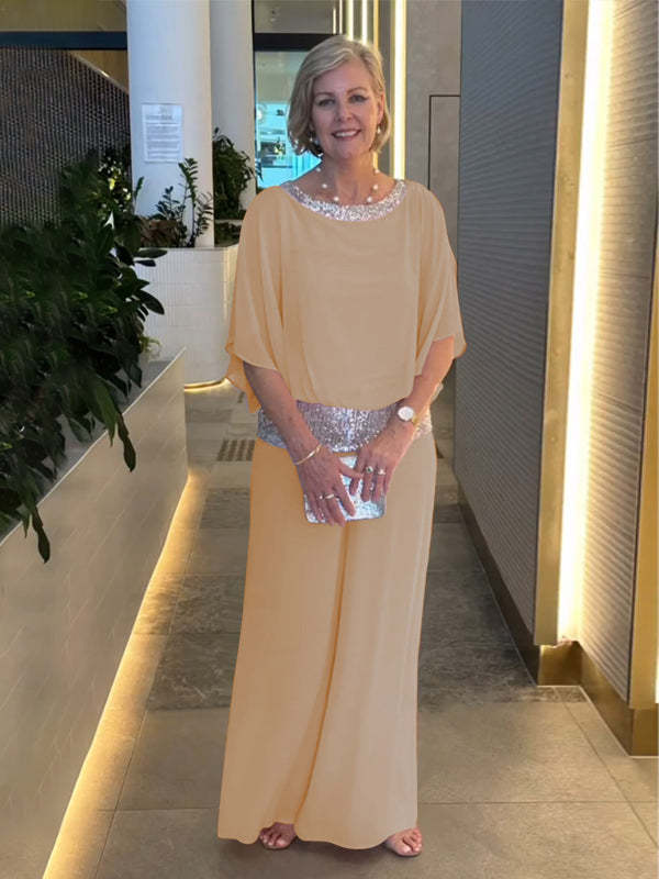 Damen eleganter und luftiger Overall mit glitzerndem Bund Aliams