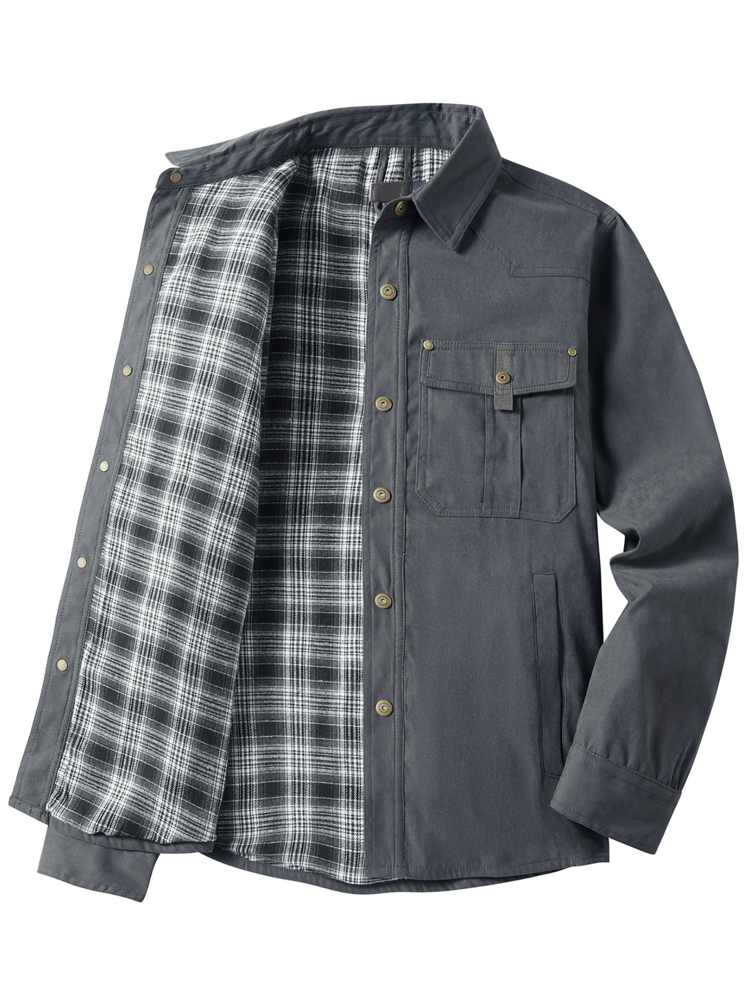 Herren Flanell gefütterte Arbeitsjacke Aliams