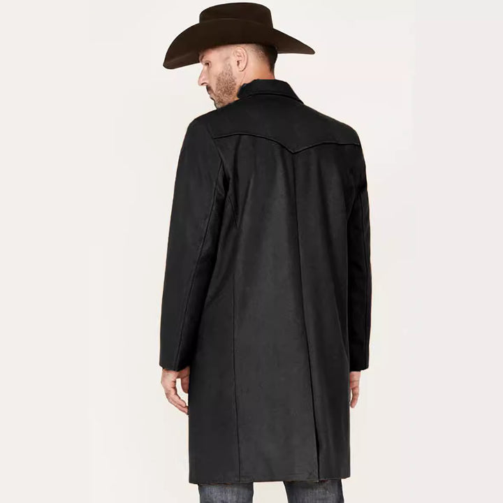 Herren eleganter Mantel mit hochwertigen Details und klassischem Schnitt Aliams