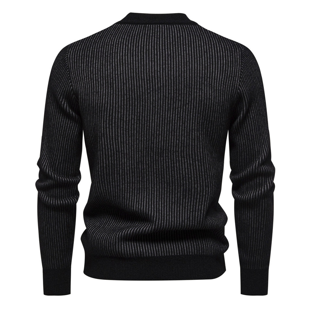 Herren hochwertiger Rollkragenpullover mit strukturiertem Design Aliams