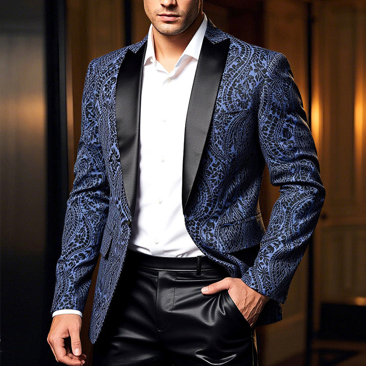 Herren stilvoller Blazer mit Paisleymuster Aliams