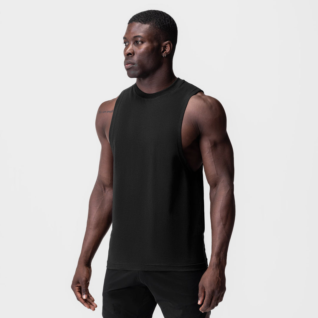 Herren Sportliches Muskelshirt mit weitem Armloch Aliams