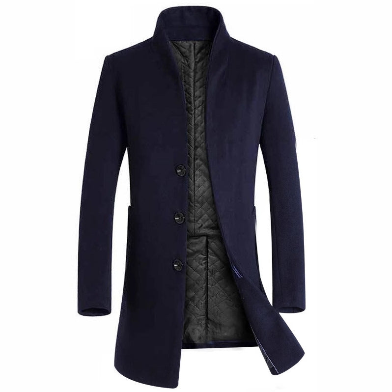 Herren elegante Steppjacke mit hohem Kragen und modischem Schnitt Aliams