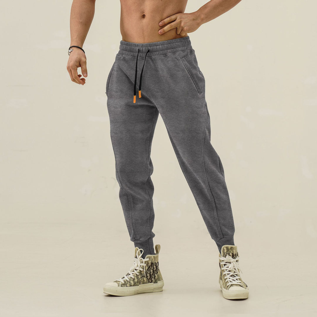 Herren Sportliche Sweatpants mit elastischem Bund und seitlichen Reißverschlusstaschen Aliams