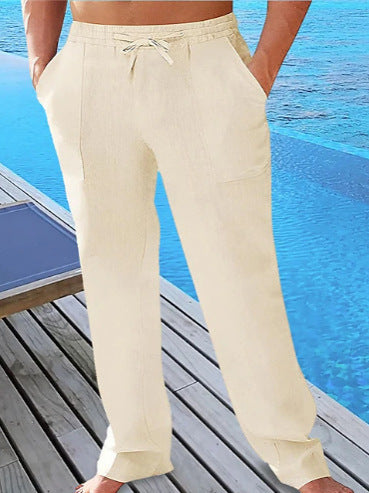 Herren Bequeme Freizeithose mit elastischem Bund und praktischen Taschen Aliams