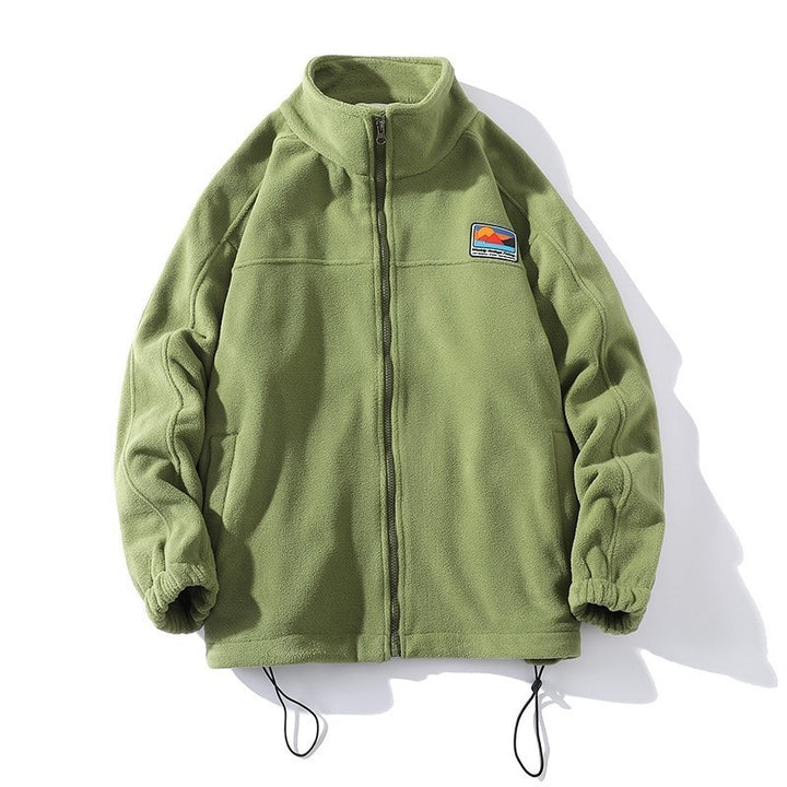 Herren Fleecejacke mit hohem Kragen und praktischen Taschen Aliams