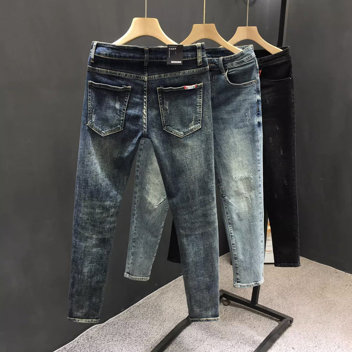 Herren Skinny Jeans mit distressed Details und modernem Schnitt Aliams
