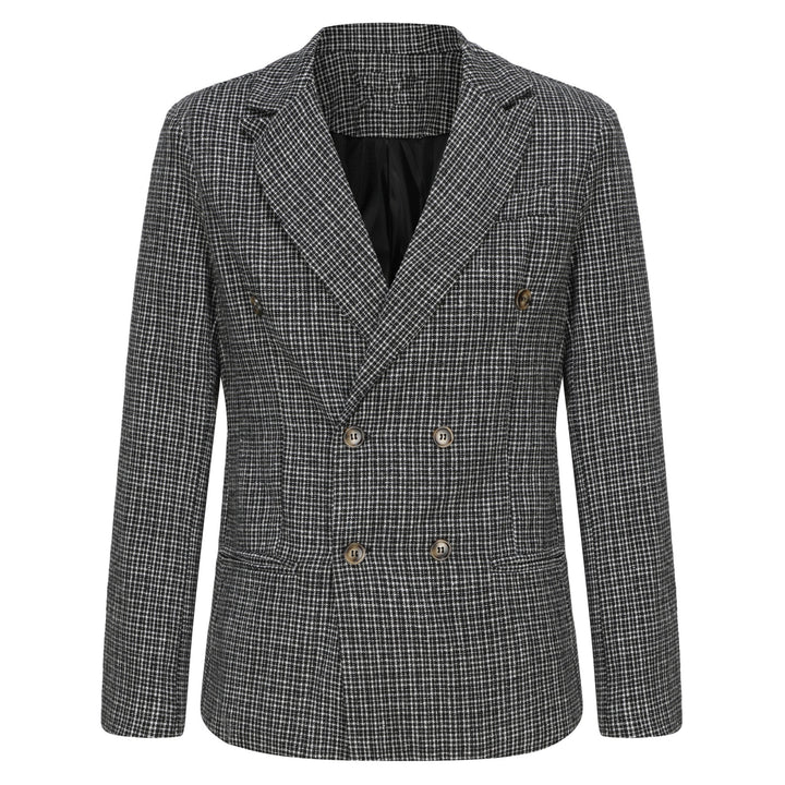 Herren Eleganter Karo-Bundle Blazer Aliams