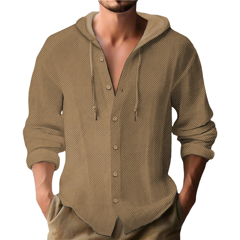 Herren Kapuzenbluse mit strukturiertem Design Aliams